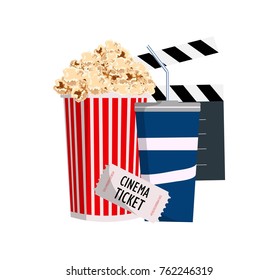 Popcorn and soda at the cinema 