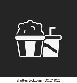 popcorn and soda icon