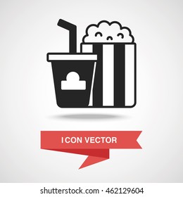 popcorn and soda icon