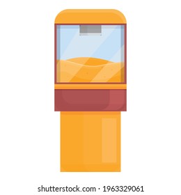 Popcorn stand icon. Cartoon of Popcorn stand vector icon for web design isolated on white background