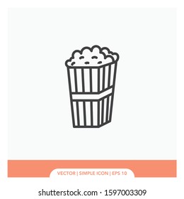 Popcorn symbol Icon Vector Illustration