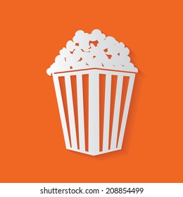 Popcorn symbol,vector