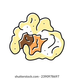 popcorn tasty color icon vector. popcorn tasty sign. isolated symbol illustration