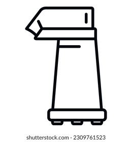 Popcorn tool icon outline vector. Seller cooking. Food stand