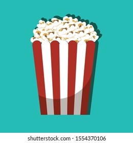 popcorn vector graphic  box icon 