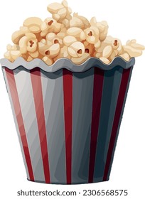 A popcorn vector is a graphical representation of popcorn. It typically showcases small, irregularly shaped cloud-like forms, often white or light yellow, to represent popped kernels. 