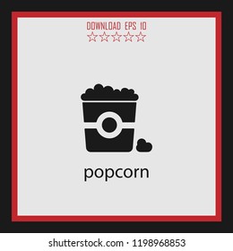 popcorn  vector icon
