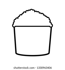 popcorn vector icon