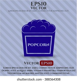 Popcorn vector icon