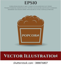 Popcorn vector icon