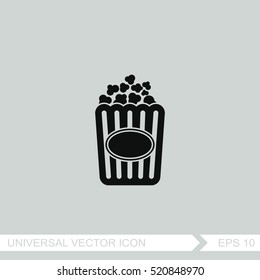 Popcorn vector icon.