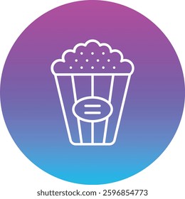 Popcorn vector icon. Can be used for printing, mobile and web applications.