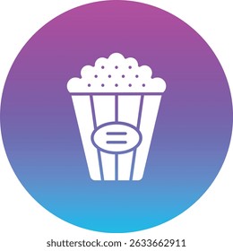 Popcorn vector icon. Can be used for printing, mobile and web applications.