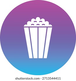 Icono de Vector de palomitas de maíz. Se puede utilizar para aplicaciones de impresión, móviles y de Web.