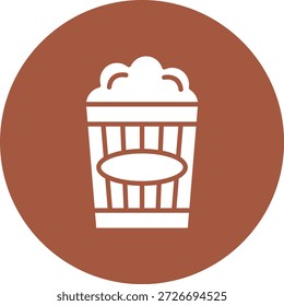 Ilustração de design de ícone de vetor de pipoca