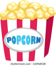 Popcorn vector  illustration
