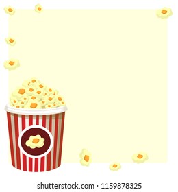 popcorn vector illustration