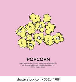 Popcorn Vector Illustration