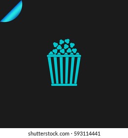 Popcorn. Vector Illustration