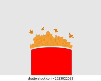 popcorn vector illustration flat design