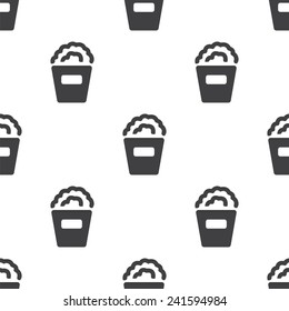 popcorn, vector seamless pattern, Editable can be used for web page backgrounds, pattern fills  