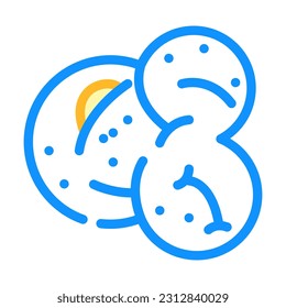popcorn white pop color icon vector. popcorn white pop sign. isolated symbol illustration