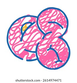 popcorn white pop doodle icon sketch vector. popcorn white pop sign. isolated symbol illustration