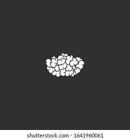 popcorn in white vector illustration