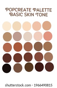 popcreate palette basic skin tone helps when vector drawing someone's face or body