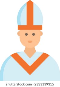 Pope Icon image. Suitable for mobile application.