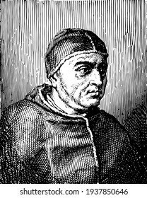 Pope Leo X, Vintage Illustration