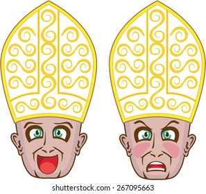 Pope Manga Cartoon Face