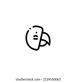 popinjay cockatoo bird Outline Icon, Logo, and illustration Vector