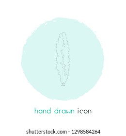 Poplar icon line element. Vector illustration of poplar icon line isolated on clean background for your web mobile app logo design.