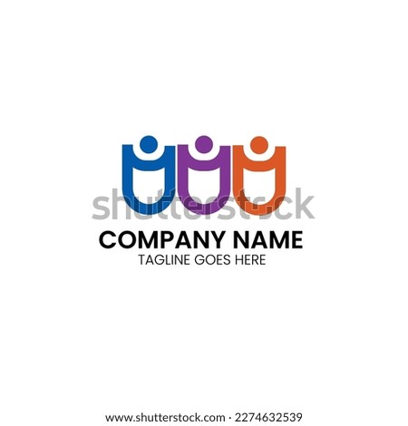 Pople Care Logo Vector Design. Abstract emblem, designs concept, logos, logotype element for template.