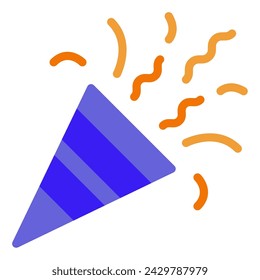 Popper icon illustration for web, app, infographic, etc