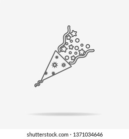 Popper icon. Vector concept illustration for design.