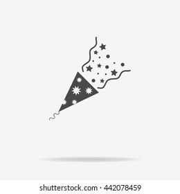 Popper icon. Vector concept illustration for design.