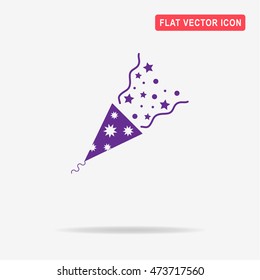 Popper icon. Vector concept illustration for design.