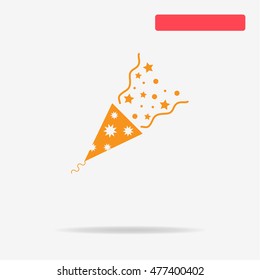 Popper icon. Vector concept illustration for design.
