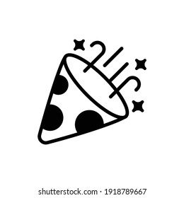 Popper Vector Icon style illustration. EPS 10 File