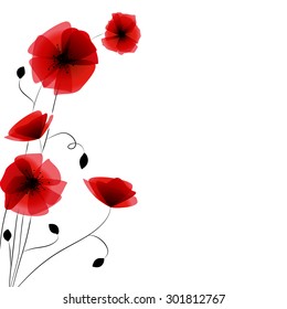 Poppies background