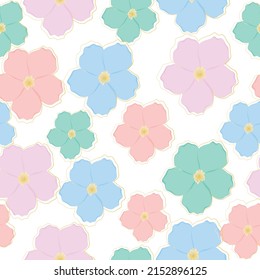 Poppies seamless pattern with watercolor on white background. Can be used for fabric, postcards, pretty wrappers, wrapping paper.