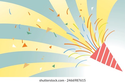 Popping crackers Fun frame Cute illustration