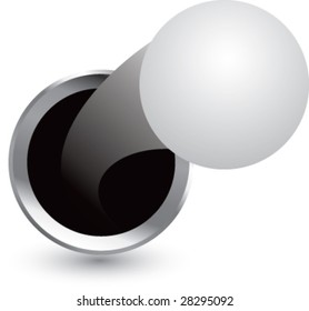popping through hole ping pong ball