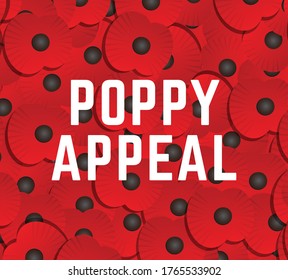 Poppy Appeal Red Poppies Vector