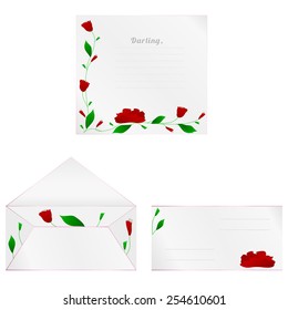 Poppy decorated paper 