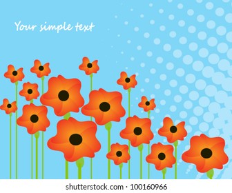 Poppy  design elements