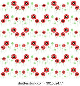 poppy floral pattern