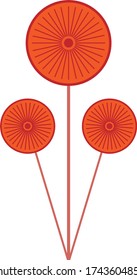Poppy flower logo design vector stock